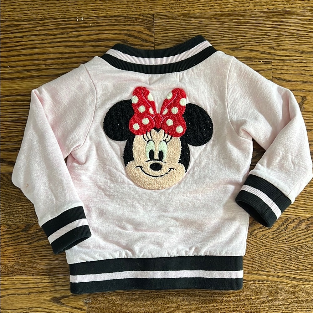 Monica & Andy - Minnie Mouse Bomber Jacket, 100% Organic Cotton